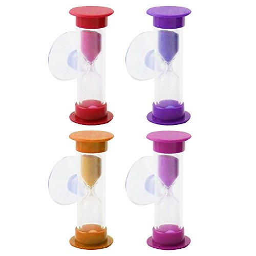 Preisvergleich Produktbild com-four® 4X Zahnputzuhr, Sanduhr (04 Stück - Mix2)