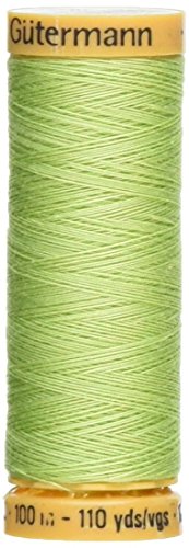 Gutermann 103C-8975 Hilo de Algodón Natural 110 Yardas Verde Pastel miniatura 1