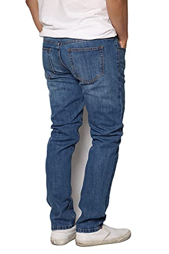 URBANJ Men's Stretch Skinny Fit Jeans2