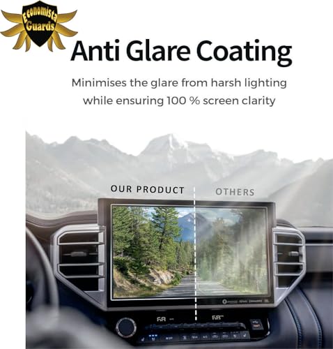 Image of Economista 9H Hardness Car Screen Protector Guard For Infotainment Music system Dashboard ! Scratch & Water Resistant For Premium Protection! Tailored For Toyota Innova Hycross VXO ZX ZXO 10 Inch [ Glossy /Clear ]