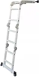 Escada De Alumínio 4x2 Dobrável Reforçada Suporta 150kg Top
