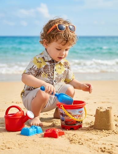 Image of JunNeng Toddler Baby Boy Shorts Sets Hawaiian Outfits,Summmer Hawaiian Shirt+ Elastic Shorts Vacation Clothes