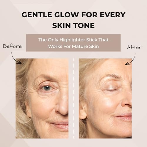 Rumi Cosmetiques InstantGlow+ Highlighter Makeup Stick - Enriched with Skin Vitamins For Mature Women and Sensitive Skin - Cream Texture Formula With Natural Satin Finish (Cinnamon) - Image 6