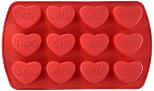 Wilton 12 Cavity Words Can Express Heart Silicone Mold