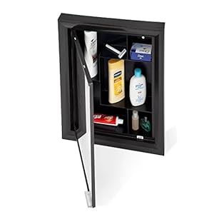Nilkamal Gem Rich Look Bathroom Plastic Corner Cabinet with Mirror|Bathroom Mirrors |1 Door |Storage (Black) Nilkamal Gem Rich Look Bathroom Plastic Corner Cabinet with Mirror|Bathroom Mirrors |1 Door |Storage (Black)