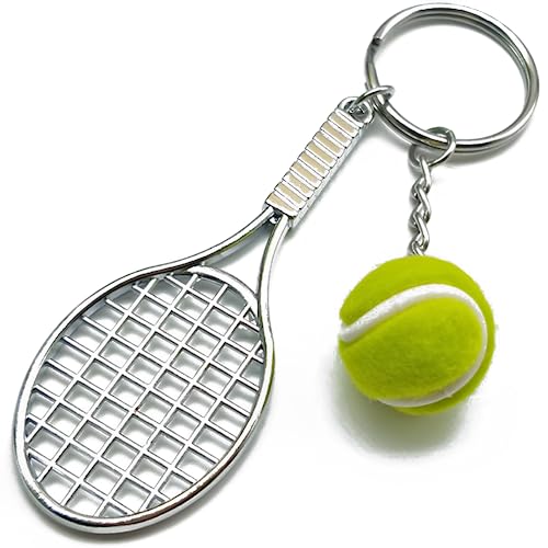 Image of COSTOYFUN Mini Cute Soccer Keychain Bowling Tennis Baseball Keychain for Men Women Boys Girls Gift
