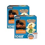 Kauai Coffee Island Sunrise Mild Roast - Compatible with Keurig K-Cup Brewers, 10 CT (Pack of 2)