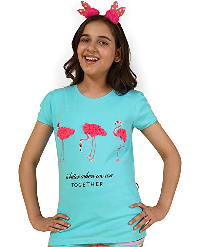 Image of KYDA KIDS Girls Cotton Full Sleeve Sequence and Embroidery Tops - Multicolor (Pack of 1)