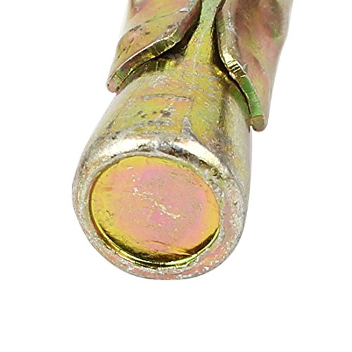 Aexit Yellow Zinc Anchors Plated Expansion Bolt Anchors Gecko Car Repair Bolts Expansion Anchors M12x100mm 4pcs