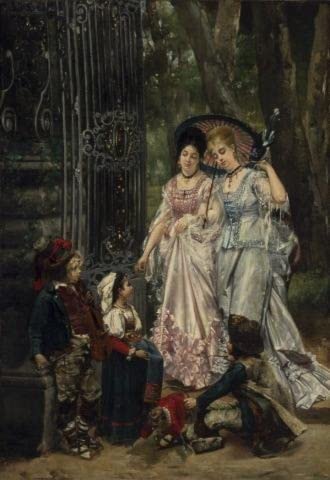 Tableau les Jeunes Interprètes de Louis Robert Belleuse impression d'art sur toile 60x90cm