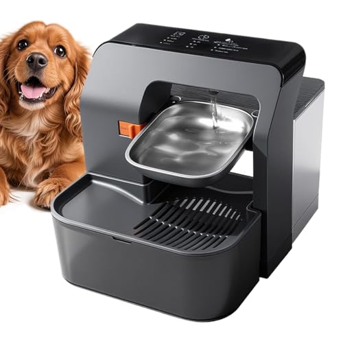 Fuente automática para mascotas, cuenco dispensador de agua grande, herramienta silenciosa de 3.2 L con fácil recarga, agua continua para cachorros y , cuenco para mascotas con estilo compacto