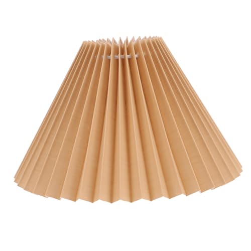 Garneck 小型百褶布藝ランプシェード 丈夫な布と製 ソケット対応 簡単設置で卓上 床置き用に 家用インテリア照明交換用カバー