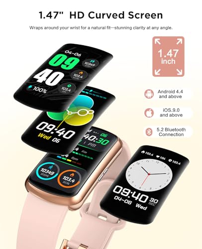 Image of SOUYIE Smart Watch Fitness Trackers for Women, 24 /7 Health Activity Monitor