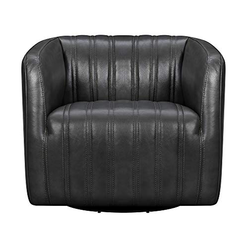 Sillón Giratorio Piel Pardo miniatura 4