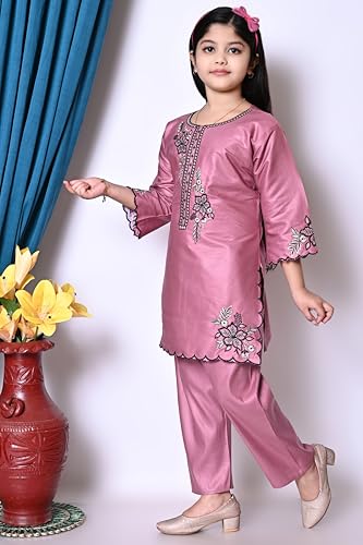 Image of Festive & Party Long Kurta with Straight Paint