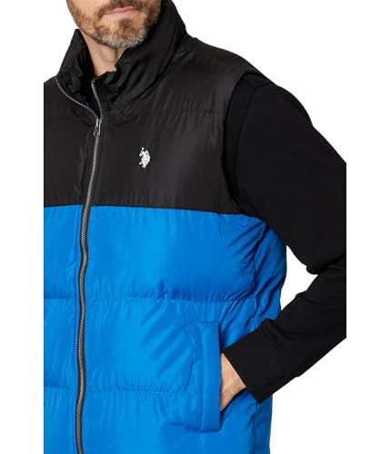 Image of U.S. POLO ASSN. Men's Uspa Color-block Puffer Vest