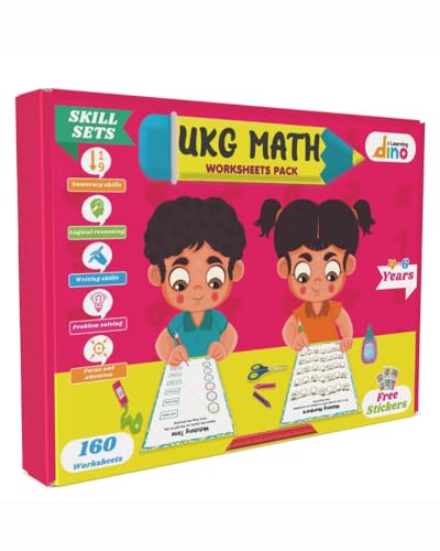 Maths Worksheets for UKG Kids (5 to 7 years) | 160 Worksheets | F...