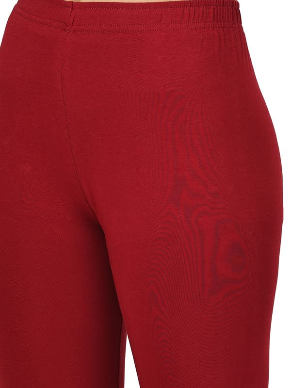 Image of Robinbosky Premium Stretchable Cotton Ankle Legging for Women | Suitable for Formal wear & Casual wear | High-End Elastic Makes The Leggings Squat Proof and Durable for Travel, Yoga, & Workout.