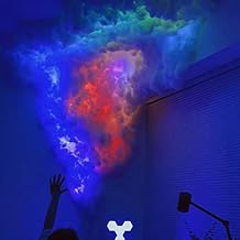 Cloud Lights, 3D Thundercloud LED Light Cotton Lightning Cloud Colorful Atmosphere Night Light, DIY Creative Cloud Lights Gaming Room Garage Club Bar Colorful Atmosphere Night Light  82ft/25m