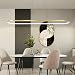 Produktbild Moderne Esstisch Pendelleuchte LED Dimmbar Gold Hängelampe Oval Höhenverstellbarer Kronleuchter mit Fernbedienung 54W Esszimmer Hängeleuchte Kreativität Küche Wohnzimmer Lampe Beleuchtung Licht L120CM