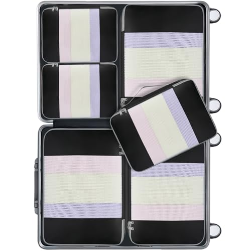 Image of BAGAIL 6 Set /8 Set /10 Set Packing Cubes Various Sizes Packing Organizer for Travel Accessories Luggage Carry On Suitcase