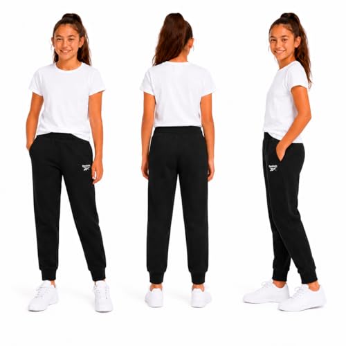 Pantalones deportivos Reebok de niñas con forro polar hilado ligero y transpirable para verano 2