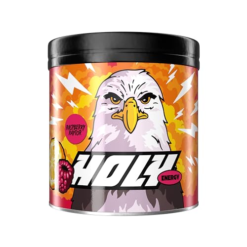 HOLY Energy ‘Raspberry Raptor’ Focus Booster mit Himbeer & Yuzu Geschmack - 50 Portionen mit NewCaff & Grüntee Extrakt - Energydrink in Pulverform - Vegan mit 100{9b1bc34239f6aa0d6cf7d63100281350fc4a5e4c083d217b534fc4eeea4ef121} natürlichen Fruchtaromen HOLY Energy ‘Raspberry Raptor’ Focus Booster mit Himbeer & Yuzu Geschmack - 50 Portionen mit NewCaff & Grüntee Extrakt - Energydrink in Pulverform - Vegan mit 100{9b1bc34239f6aa0d6cf7d63100281350fc4a5e4c083d217b534fc4eeea4ef121} natürlichen Fruchtaromen