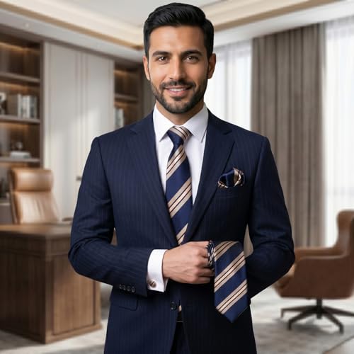 Passabin Tie For Men Necktie Woven Jacquard Neck Ties Set 6 PCS - Image 3