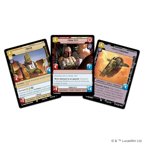 Fantasy Flight Games - Star Wars: Unlimited TCG Jump to Lightspeed Spotlight-Deck Boba Fett - 50-Karten-Deck mit exklusiven Karten! Alter… – Ansicht 3