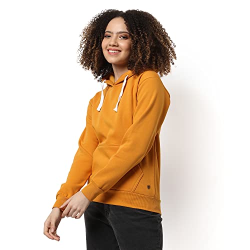Image of Campus Sutra Women cotton Premium Zipper Hoodie-Grey