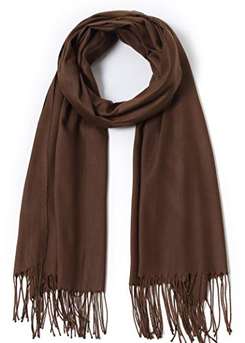 Cindy & Wendy Pashmina Shawls and Wraps Large Scarfs for Women Wedding Party Bridal Long Fashion Solid Shawl Wrap Fringes