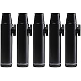 MuYuDaDi Black Metal Food Shaker (5 pieces) - Leak Proof Salt Bottle