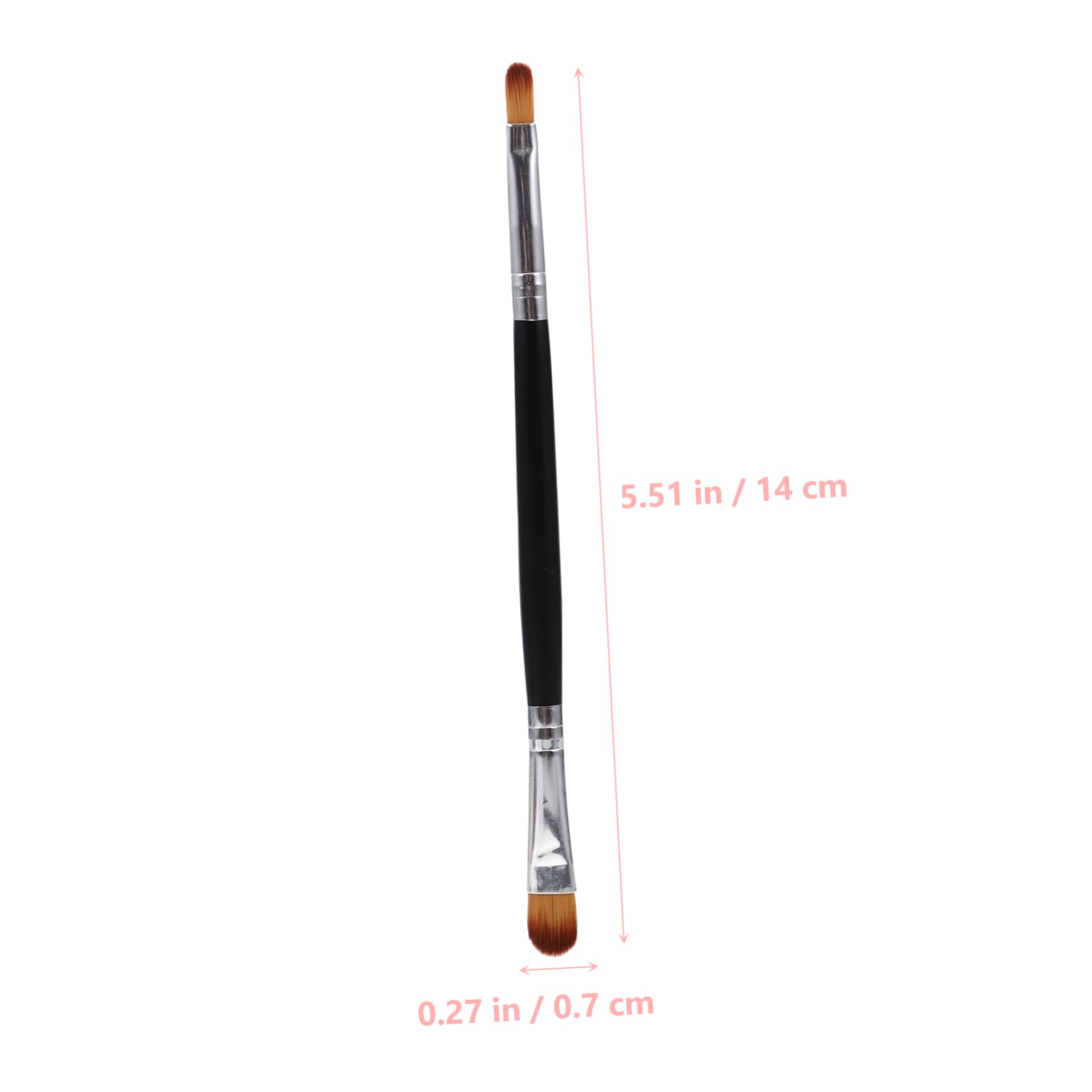 PartyKindom Multifunctional Makeup Brush Kit Double-ended Shadow Brush Soft Synthetic Fiber for Eyes Cheeks and Face