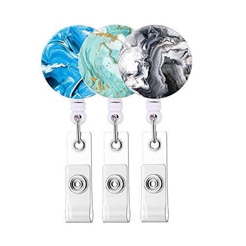 Porta-crachá menolana com bobinas de crachá retrátil para crachá de identificação de plástico transp