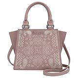 Wrangler Purse Pink Hand Bags 2025 Small Leather Tote Bag Bandana Designer Satchel Handbags WG134-8012PK