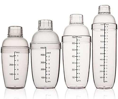 خلاط شيكر شفاف للقهوة سعة 700 مل من ميبرو، شفاف