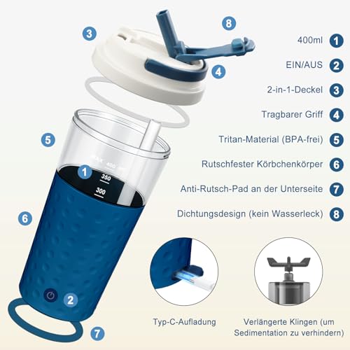 Shaker electrique proteine sans grumeaux avec melangeur USB