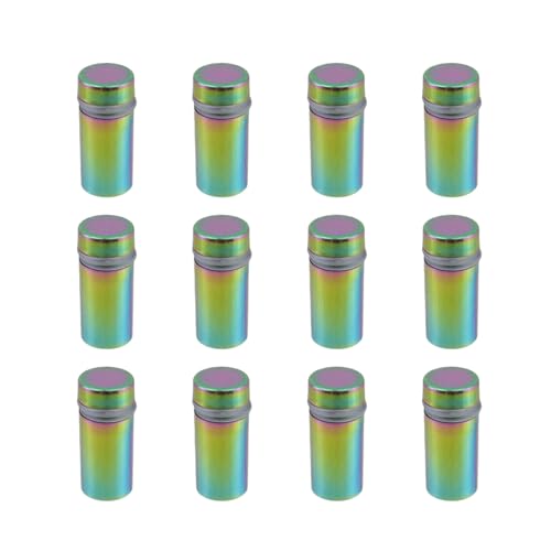 Image of Antrader Stainless Steel Standoff Screws,1 /2 inch x 1 inch Wall Standoffs for Advertising Board Hanging Acrylic Picture Frame,12Pcs