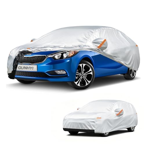 Image of GUNHYI Car Cover Custom Fit Kia Forte (2017-2026) Waterproof for Automobiles, Oxford Sun Rain Dust Snow Protection (Ships from US Warehouse, Delivery 3-8 Days)