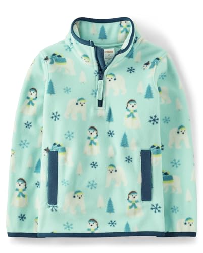 Gymboree Boys' and Toddler Long Sleeve Cozy Microfleece Half Zip Jacket