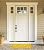 DII Hello Coir Fiber Doormat Non-Slip Durable Outdoor/Indoor, Pet Friendly, 17.5x29.5, Yellow