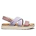 KEEN Women's Elle Criss Cross Premium Comfortable Fashion Casual Wedge Sandals, Thistle/Toadstool, 8