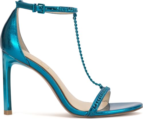 Image of Jessica Simpson Women's Qiven T-Strap High Heel Sandal with Chain Detail