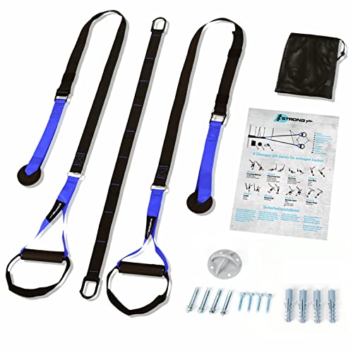 StrongYou Multifunktionaler Schlingentrainer mit Türanker und extra Deckenhalterung inkl....