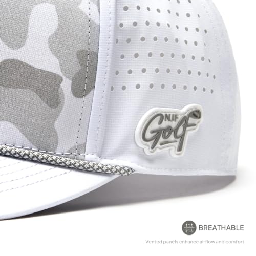 Image of Men's Golf Hat with Tee Holder & Magnetic Ball Marker | Breathable Performance Golfing Hat for Men | Water-Resistant Rope Golf Cap | Moisture-Wicking Snapback Golfing Hats