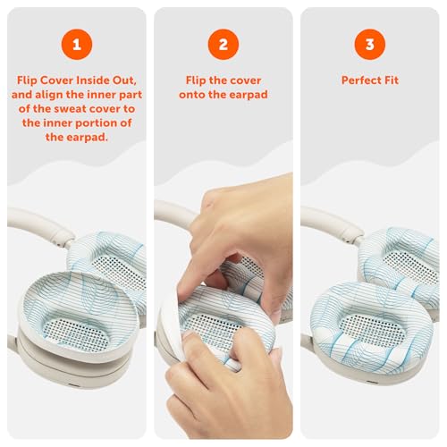 Image of WC SweatZ XM5 - Patented Earpad Sweat Covers for Sony WH1000XM5