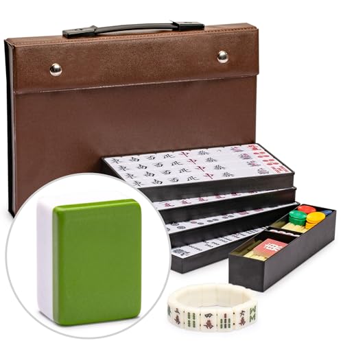Mahjong Japonés Set con Pulsera Mini Físico