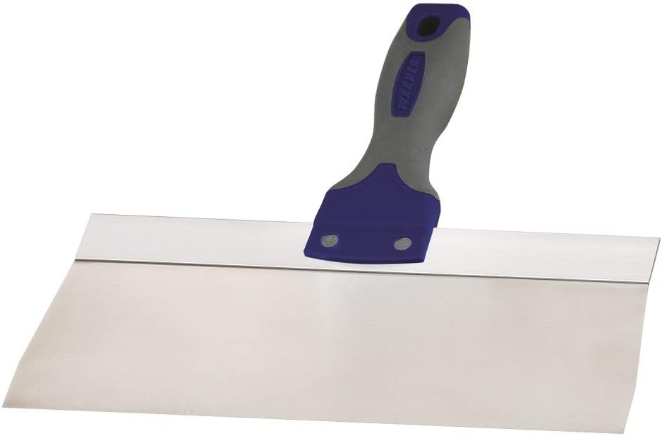 Edward Tools Blue Steel Taping Knife 12” Pro Tapered blade for close to corner use without