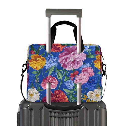 Funda para laptop 15.6 pulgadas con asa y correa azul miniatura 4