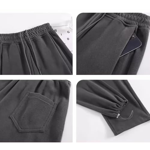 Baggy Sweatpants for Girls Boys School Joggers Trendy Drawstring Elastic Waist High Waist Sport Athletic Pants4